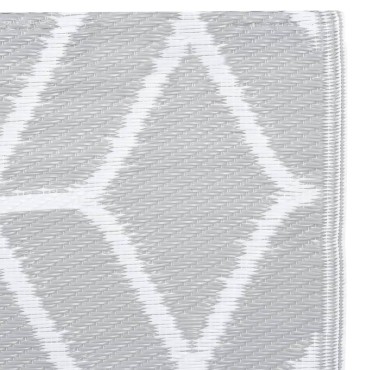 vidaXL Χαλί εξωτερικού χώρου ARAKIL Γκρι 160x230 cm PP
