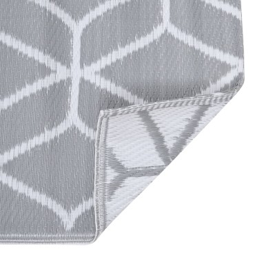 vidaXL Χαλί εξωτερικού χώρου ARAKIL Γκρι 160x230 cm PP