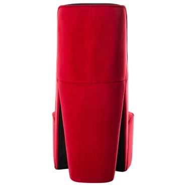 vidaXL Κάθισμα Γόβα Κόκκινο από Βελούδο 43x82,5x85,5cm 1 τεμ.