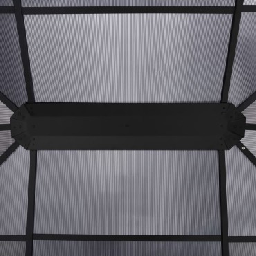 vidaXL Κιόσκι με Κουρτίνες Ανθρακί 400 x 300 x 265 εκ.