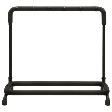 vidaXL Βάση για 5 Κιθάρες Πτυσσόμενη Μαύρη 74x41x66 εκ. Ατσάλινη