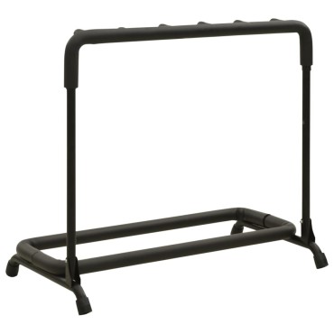 vidaXL Βάση για 5 Κιθάρες Πτυσσόμενη Μαύρη 74x41x66 εκ. Ατσάλινη