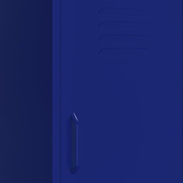 vidaXL Ντουλάπι Αποθήκευσης Ναυτικό Μπλε 42,5x35x101,5cm από Ατσάλι 1 τεμ.