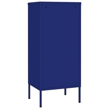 vidaXL Ντουλάπι Αποθήκευσης Ναυτικό Μπλε 42,5x35x101,5cm από Ατσάλι 1 τεμ.