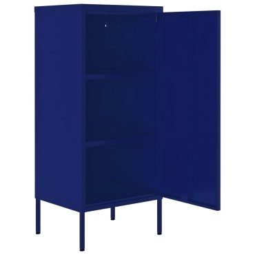 vidaXL Ντουλάπι Αποθήκευσης Ναυτικό Μπλε 42,5x35x101,5cm από Ατσάλι 1 τεμ.