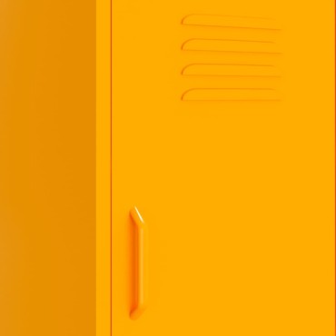 vidaXL Ντουλάπι Αποθήκευσης Μουσταρδί 42,5x35x101,5cm από Ατσάλι 1 τεμ.