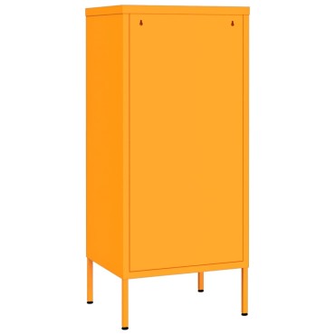 vidaXL Ντουλάπι Αποθήκευσης Μουσταρδί 42,5x35x101,5cm από Ατσάλι 1 τεμ.