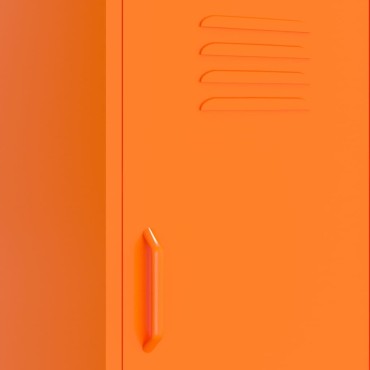 vidaXL Ντουλάπι Αποθήκευσης Πορτοκαλί 42,5x35x101,5cm από Ατσάλι 1 τεμ.
