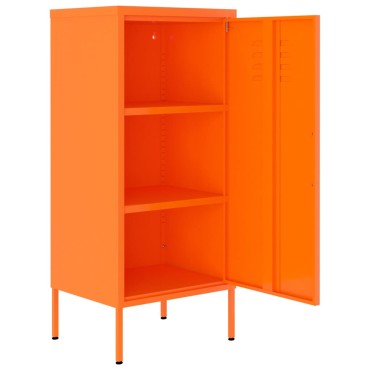 vidaXL Ντουλάπι Αποθήκευσης Πορτοκαλί 42,5x35x101,5cm από Ατσάλι 1 τεμ.