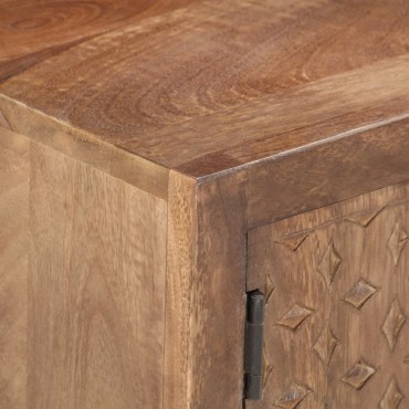 vidaXL Έπιπλο Τηλεόρασης 138x30x46cm από Μασίφ Ξύλο Μάνγκο