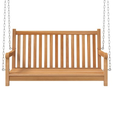 vidaXL Κούνια Κήπου 114 x 60 x 64 εκ. από Μασίφ Ξύλο Teak