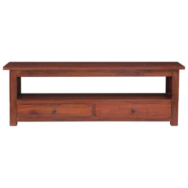 vidaXL Έπιπλο Τηλεόρασης Καφέ 115x30x40cm από Μασίφ Μαόνι