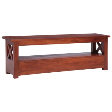 vidaXL Έπιπλο Τηλεόρασης Καφέ 115x30x40cm από Μασίφ Μαόνι