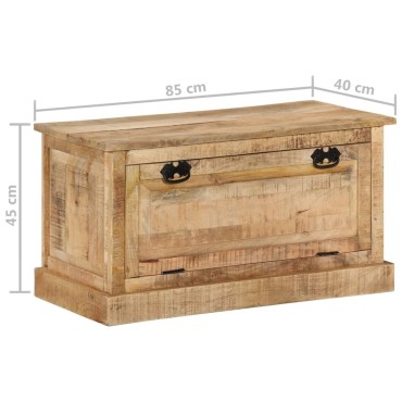 vidaXL Παπουτσοθήκη 85x40x45cm από Μασίφ Ξύλο Μάνγκο 1 τεμ.