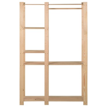 vidaXL Κρεμάστρα Ρούχων Δαπέδου 110x38x170 εκ. από Μασίφ Ξύλο Πεύκου