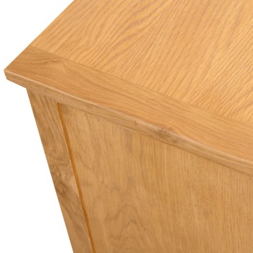vidaXL Έπιπλο Τηλεόρασης 110x35x44cm από Μασίφ Ξύλο Δρυός
