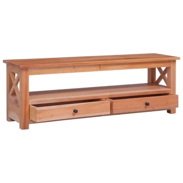 vidaXL Έπιπλο Τηλεόρασης 115x30x40cm από Μασίφ Μαόνι