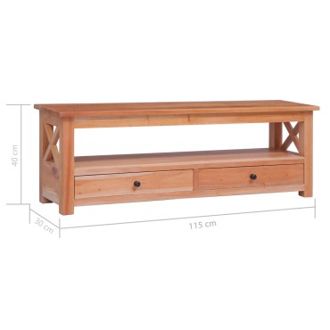 vidaXL Έπιπλο Τηλεόρασης 115x30x40cm από Μασίφ Μαόνι
