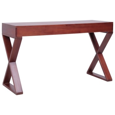 vidaXL Γραφείο Υπολογιστή Καφέ 115x47x77cm από Μασίφ Μαόνι 1 τεμ.