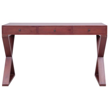 vidaXL Γραφείο Υπολογιστή Καφέ 115x47x77cm από Μασίφ Μαόνι 1 τεμ.