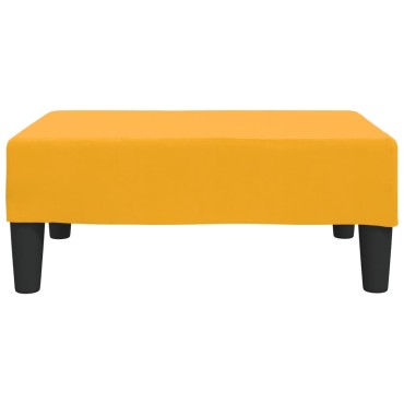 vidaXL Σκαμπό/Υποπόδιο Κίτρινο 78x56x32cm Βελούδινο 1 τεμ.