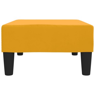 vidaXL Σκαμπό/Υποπόδιο Κίτρινο 78x56x32cm Βελούδινο 1 τεμ.