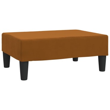 vidaXL Σκαμπό/Υποπόδιο Καφέ 78x56x32cm Βελούδινο 1 τεμ.