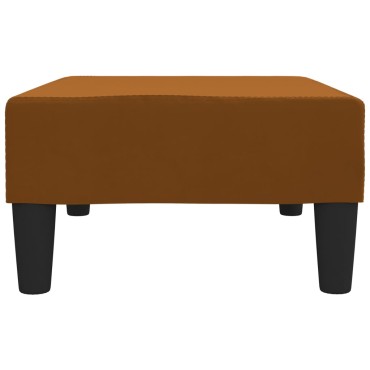 vidaXL Σκαμπό/Υποπόδιο Καφέ 78x56x32cm Βελούδινο 1 τεμ.