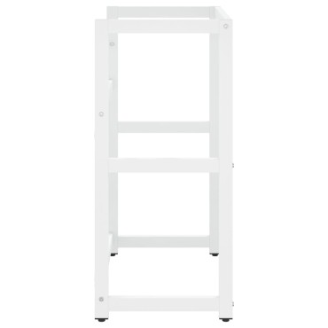 vidaXL Έπιπλο Μπάνιου Λευκό 59x38x83cm Σιδερένιο 1 τεμ.