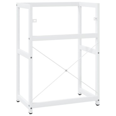 vidaXL Έπιπλο Μπάνιου Λευκό 59x38x83cm Σιδερένιο 1 τεμ.