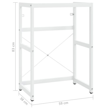 vidaXL Έπιπλο Μπάνιου Λευκό 59x38x83cm Σιδερένιο 1 τεμ.