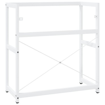 vidaXL Έπιπλο Μπάνιου Λευκό 79x38x83cm Σιδερένιο 1 τεμ.