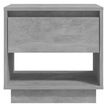 vidaXL Κομοδίνο Γκρι Σκυρ. 45x34x44cm από Επεξεργασμένο Ξύλο 1 τεμ.