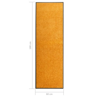 vidaXL Πατάκι Εισόδου Πλενόμενο Πορτοκαλί 60 x 180 εκ.