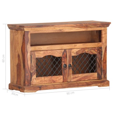 vidaXL Έπιπλο Τηλεόρασης 90x30x60cm από Μασίφ Ξύλο Sheesham