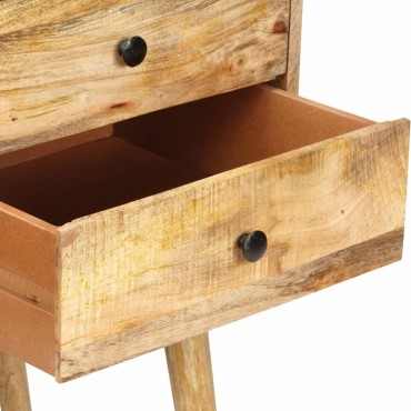 vidaXL Συρταριέρα 85x40x71cm από Μασίφ Ξύλο Μάνγκο 1 τεμ.