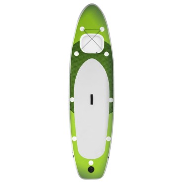 vidaXL Σανίδα SUP Φουσκωτή Σετ Πράσινη 300 x 76 x 10 εκ.