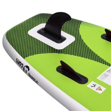 vidaXL Σανίδα SUP Φουσκωτή Σετ Πράσινη 300 x 76 x 10 εκ.