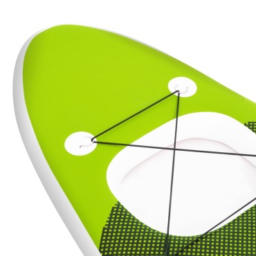 vidaXL Σανίδα SUP Φουσκωτή Σετ Πράσινη 300 x 76 x 10 εκ.