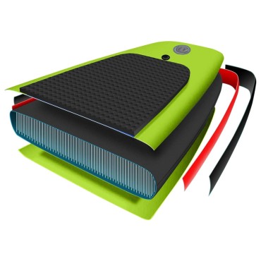 vidaXL Σανίδα SUP Φουσκωτή Σετ Πράσινη 300 x 76 x 10 εκ.
