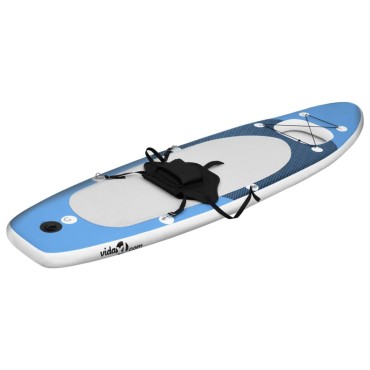 vidaXL Σανίδα SUP Φουσκωτή Σετ Θαλασσί 330 x 76 x 10 εκ.