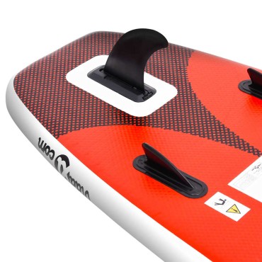 vidaXL Σανίδα SUP Φουσκωτή Σετ Κόκκινη 360 x 81 x 10 εκ.