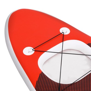 vidaXL Σανίδα SUP Φουσκωτή Σετ Κόκκινη 360 x 81 x 10 εκ.