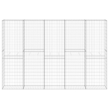 vidaXL Συρματοκιβώτιο Τοίχος 300x30x200cm Γαλβαν.Χάλυβας + Καλύμματα