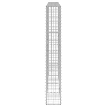 vidaXL Συρματοκιβώτιο Τοίχος 300x30x200cm Γαλβαν.Χάλυβας + Καλύμματα