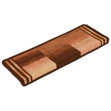 vidaXL Πατάκια Σκάλας Αυτοκόλλητα 15 τεμ. Καφέ 65x21x4 εκ.
