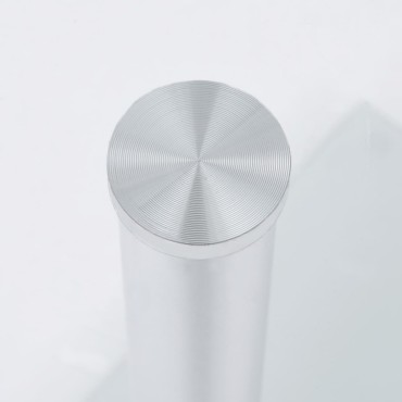 vidaXL Τραπέζι Βοηθητικό Σχήμα «U» Διαφανές 45x30x58cm Ψημένο Γυαλί 1 τεμ.