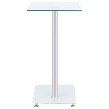 vidaXL Τραπέζι Βοηθητικό Σχήμα «U» Διαφανές 45x30x58cm Ψημένο Γυαλί 1 τεμ.