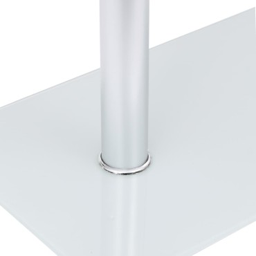 vidaXL Τραπέζι Βοηθητικό Σχήμα «U» Διαφανές 45x30x58cm Ψημένο Γυαλί 1 τεμ.