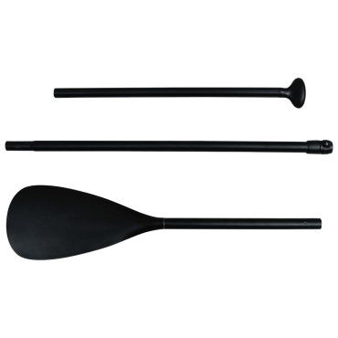 vidaXL Σανίδα SUP Φουσκωτή Σετ Μαύρη 366 x 76 x 15 εκ.